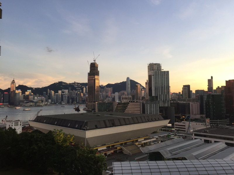 Skyline Oppo. The best sunset I have caught in Hong Kong